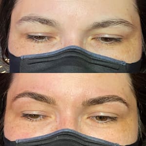 Eyebrow Tattoo result by Skin Wax Ink in Springfield, MO