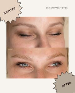 Eyebrow Tattoo result by SkinArt Aesthetics in Huntingdon Valley, PA