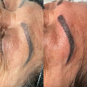 Eyebrow Tattoo result by Skinful Nature Beauty Studio in Perris, CA