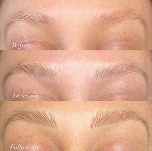 Eyebrow Tattoo result by Skully Smith Brows in Tustin, CA