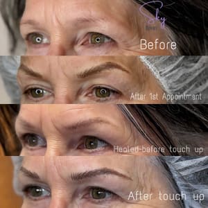 Eyebrow Tattoo result by Sky Brows (Katie Amick Microblading) in Lincoln, NE