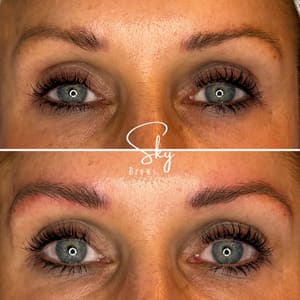 Eyebrow Tattoo result by Sky Brows (Katie Amick Microblading) in Lincoln, NE