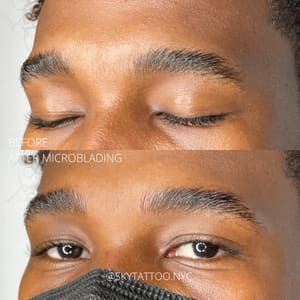 Eyebrow Tattoo result by Sky Tattoo NYC in Brooklyn, NY