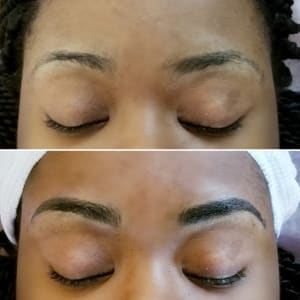 Eyebrow Tattoo result by Skyline Ink Studio in Raleigh, NC