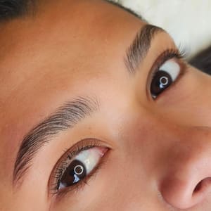 Eyebrow Tattoo result by SLAY ink & beauty- Permanent Makeup/Ombré Brows & Lip Blush in Granada Hills, CA