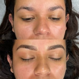 Eyebrow Tattoo result by Slayed beauty lab in Long Beach, NY