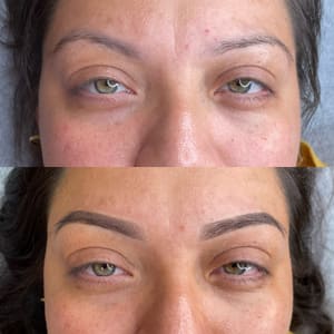 Eyebrow Tattoo result by Slayed beauty lab in Long Beach, NY