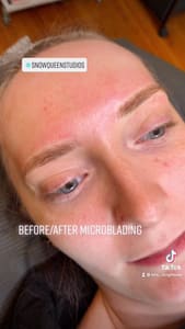Eyebrow Tattoo result by Snow Queen Studios in Lowville, NY
