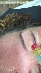 Eyebrow Tattoo result by Snow Queen Studios in Lowville, NY
