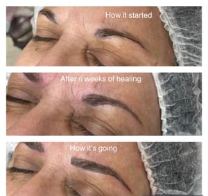 Eyebrow Tattoo result by So Bella Beauty in Manalapan Township, NJ