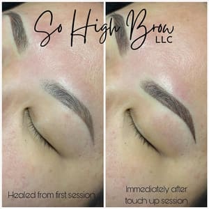 Eyebrow Tattoo result by So High Brow LLC in Madison, WI