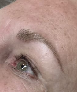 Eyebrow Tattoo result by Soft Strokes Permanent Makeup in Edmond, OK