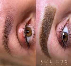 Eyebrow Tattoo result by Sol Lux Beauty in Beverly Hills, CA