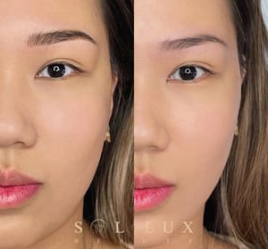 Eyebrow Tattoo result by Sol Lux Beauty in Beverly Hills, CA