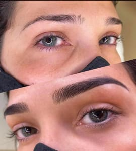 Eyebrow Tattoo result by Solange Beauty Salon & Ink – Permanent Makeup & Microblading in Torrance in Torrance, CA