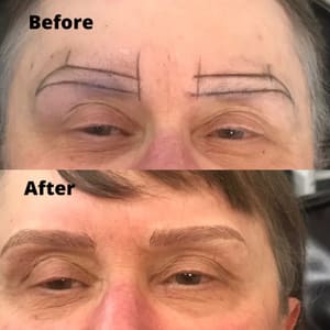 Eyebrow Tattoo result by Sophia Touran Beauty in Kirkland, WA