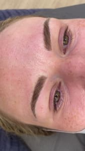 Eyebrow Tattoo result by Sophie Hard Brow Studio - Microblading, Powder, and Nano Brows in Austin, TX