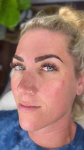 Eyebrow Tattoo result by soul + skin lounge in Vista, CA