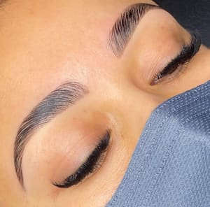 Eyebrow Tattoo result by Soulfull Lashes & Brows in Houston, TX