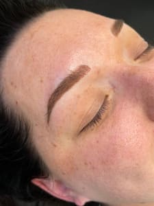 Eyebrow Tattoo result by Southern Symmetry Studio in Decatur, AL