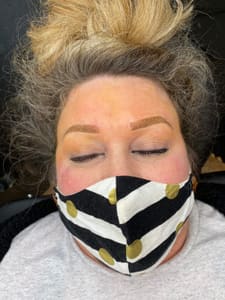 Eyebrow Tattoo result by Southern Symmetry Studio in Decatur, AL
