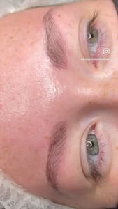 Eyebrow Tattoo result by Soy Ambar Studio in San Antonio, TX