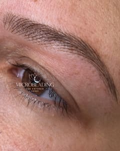 Eyebrow Tattoo result by Soy Ambar Studio in San Antonio, TX