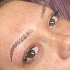 Eyebrow Tattoo result by Spa Bar Aesthetics Center in Lafayette, IN