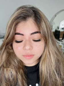 Eyebrow Tattoo result by Spiral Beauty Salon in Lindenhurst, NY