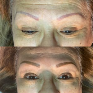 Eyebrow Tattoo result by Spray Tans, Brows and Permanent Make up By Calli in Payson, AZ