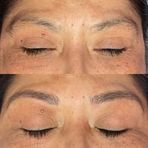 Eyebrow Tattoo result by Spray Tans, Brows and Permanent Make up By Calli in Payson, AZ