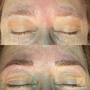 Eyebrow Tattoo result by Spray Tans, Brows and Permanent Make up By Calli in Payson, AZ