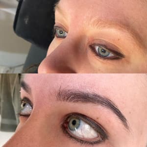 Eyebrow Tattoo result by Spray Tans, Brows and Permanent Make up By Calli in Payson, AZ