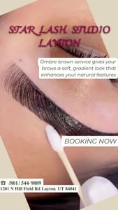 Eyebrow Tattoo result by Star Lash Studio in Layton, UT