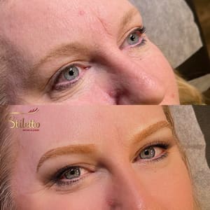 Eyebrow Tattoo result by Stiletto Brows & Lashes in West Des Moines, IA