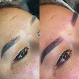 Eyebrow Tattoo result by Stroke of Art - Permanent Cosmetics in Fresno, CA