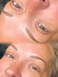 Eyebrow Tattoo result by Studio Aura in Sharon, PA