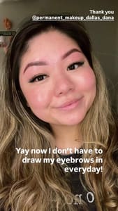 Eyebrow Tattoo result by Studio By Dana in Rowlett, TX