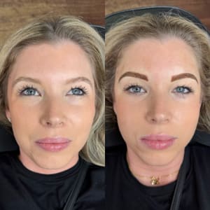 Eyebrow Tattoo result by Studio C Permanent Cosmetics in Crossville, TN