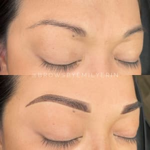 Eyebrow Tattoo result by Studio E Brow Artistry in Temecula, CA