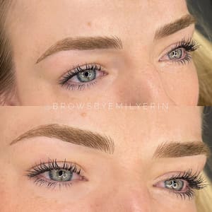 Eyebrow Tattoo result by Studio E Brow Artistry in Temecula, CA