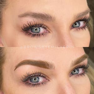 Eyebrow Tattoo result by Studio E Brow Artistry in Temecula, CA