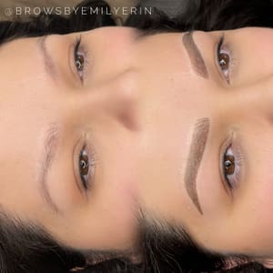 Eyebrow Tattoo result by Studio E Brow Artistry in Temecula, CA