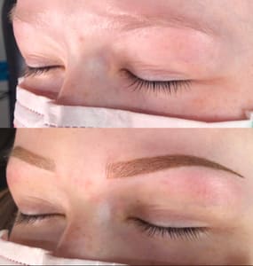 Eyebrow Tattoo result by Studio J'adore Permanent Cosmetica in Fairbanks, AK