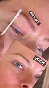 Eyebrow Tattoo result by Studio V Microblading and training in Brentwood, CA