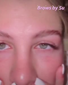 Eyebrow Tattoo result by Su Lashes & Wax in Hermosa Beach, CA