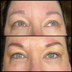 Eyebrow Tattoo result by Succulent and Sassy. LLC in Harrodsburg, KY