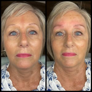 Eyebrow Tattoo result by Succulent and Sassy. LLC in Harrodsburg, KY