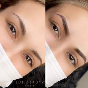 Eyebrow Tattoo result by Sue Beauty Studio in Glen Cove, NY