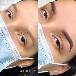 Eyebrow Tattoo result by Sue Beauty Studio in Glen Cove, NY